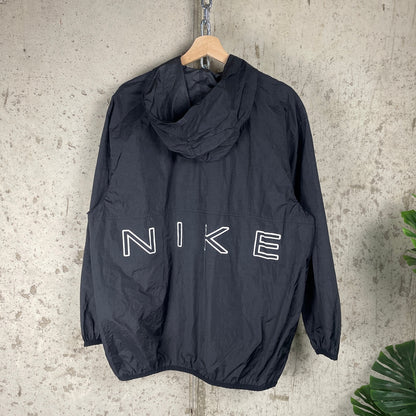 Nike White Tag 90s Hooded Spellout Medium Zip Up Windbreaker