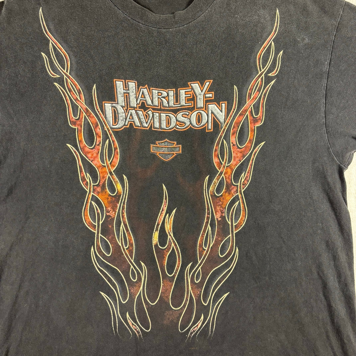 Vintage Harley Davidson V Flame 1998 Rare Biker Tee XL