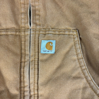 Y2K Carhartt Full Zip Hooded Duck Canvas Toddler 4T Wheat Jacket