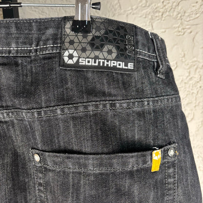 Southpole Y2K Baggy Dark Blue Wash Wide Leg Sz 42" Denim Jeans