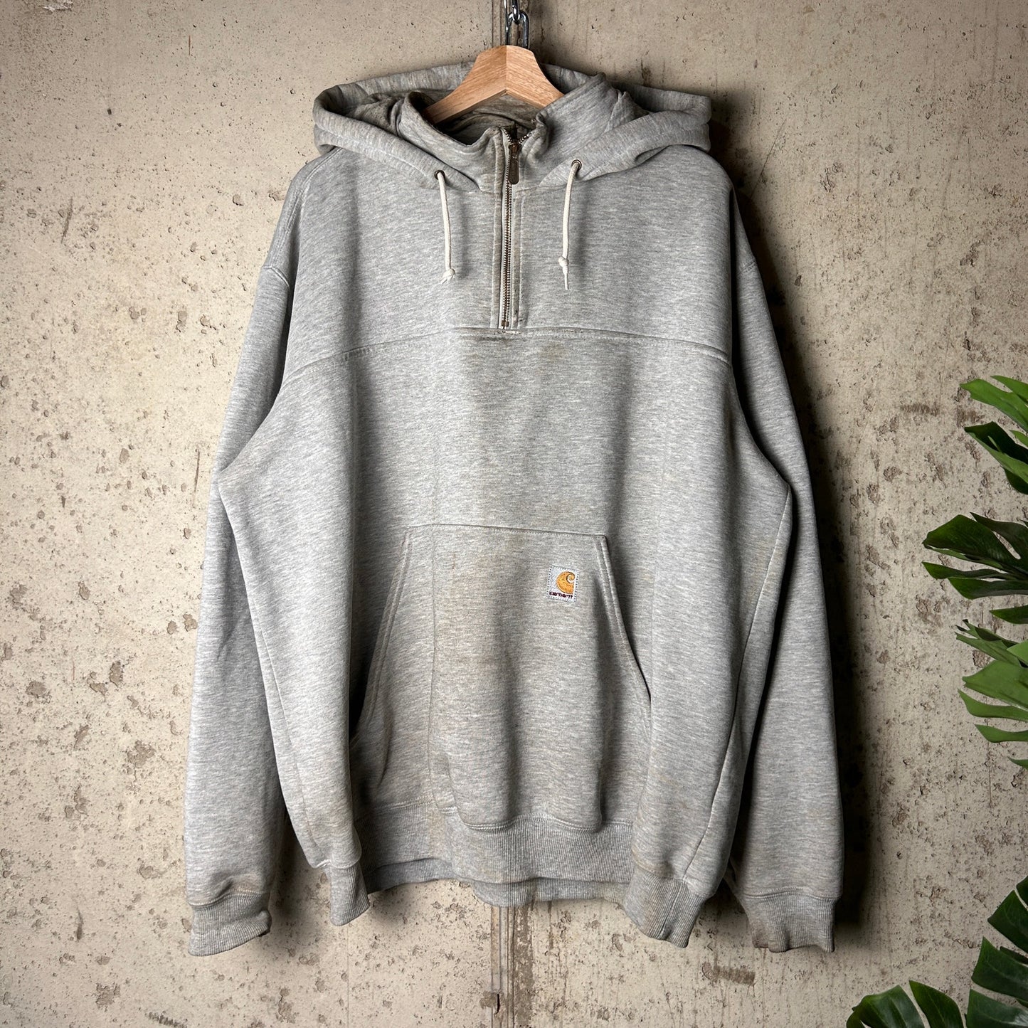 Carhartt Super Distressed Heavy Duty XL 2000s Zip Hoodie