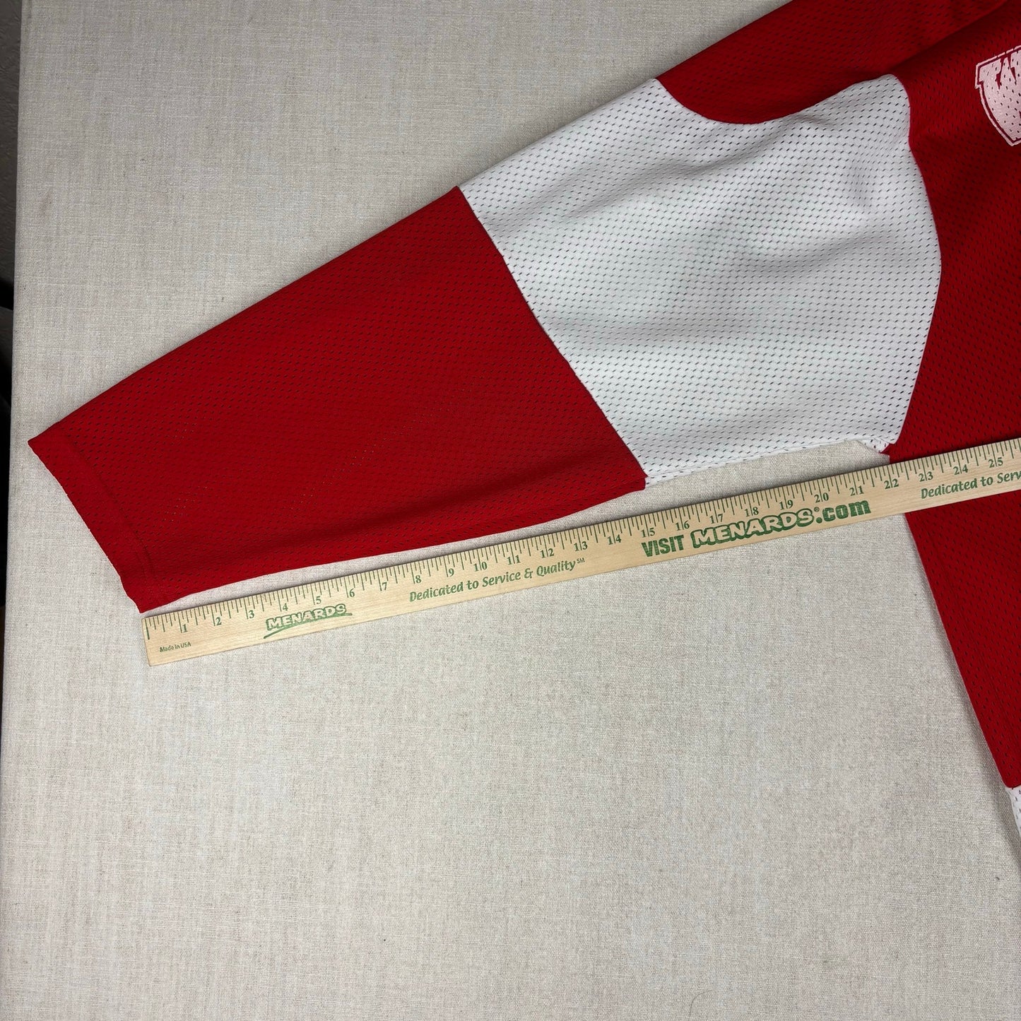 Vintage Wisconsin UWM Badgers KSA Koronis Spell Out Hockey Jersey XL