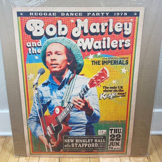 Bob Marley and The Wailers Concert Poster 23.5" x 33"