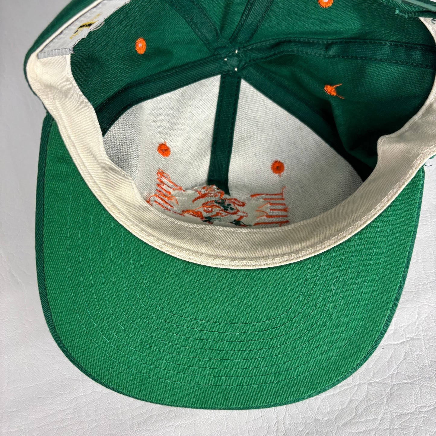 Vintage Miami Hurricanes Banned Sebastian Logo #1 Apparel NWT Snapback Hat