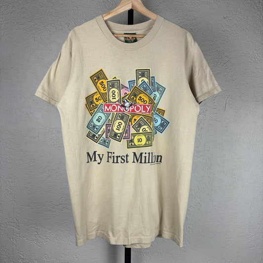 Vintage Monopoly Hasbro Toys 90s First Million Large Tee