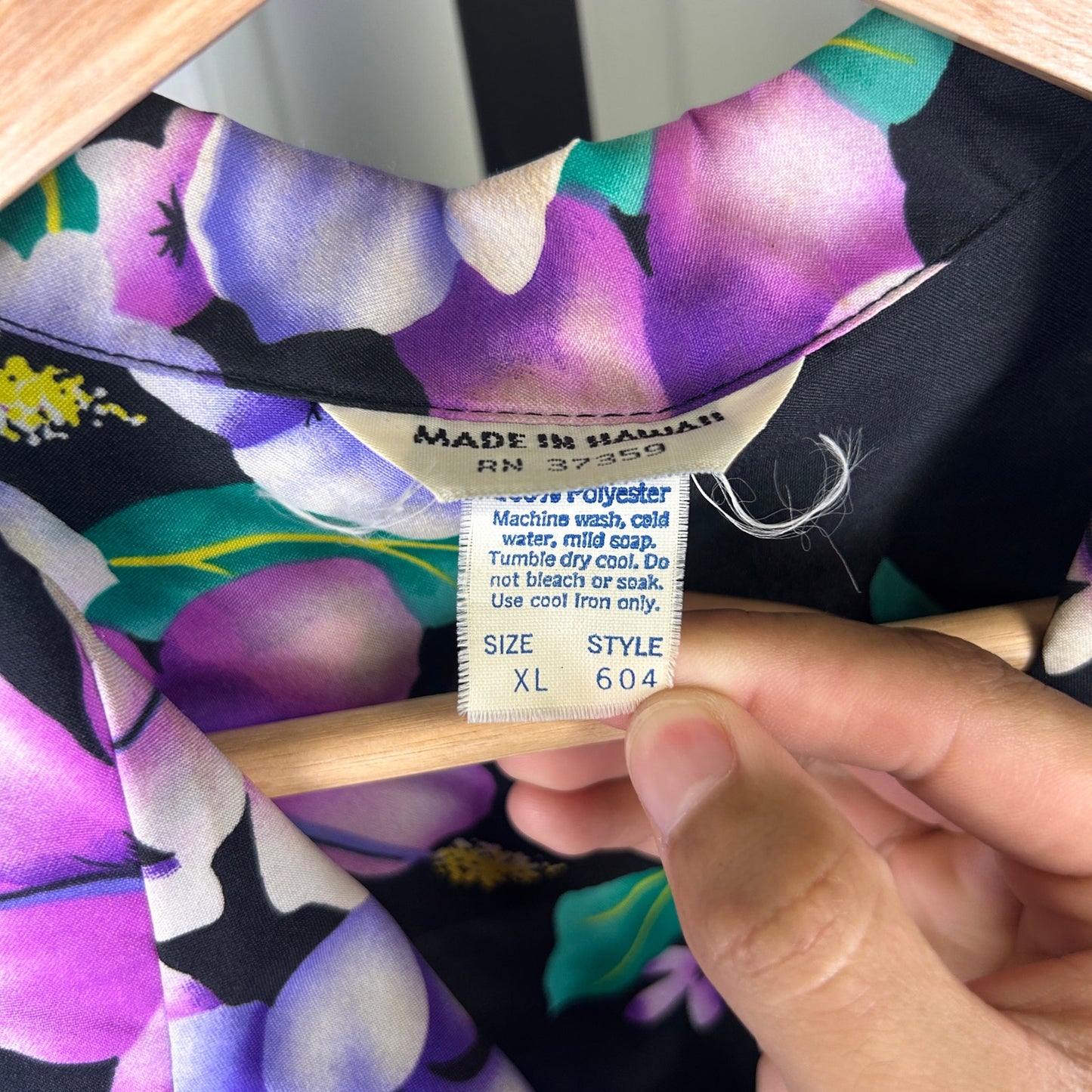 Floral Hawaiian Made in Hawaii XL Vintage Pocket Button Up Shirt