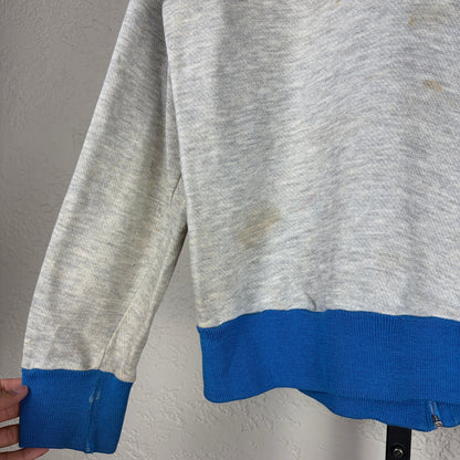 Vintage 1970s Nike Orange Swoosh Small Distressed Tracksuit Jacket