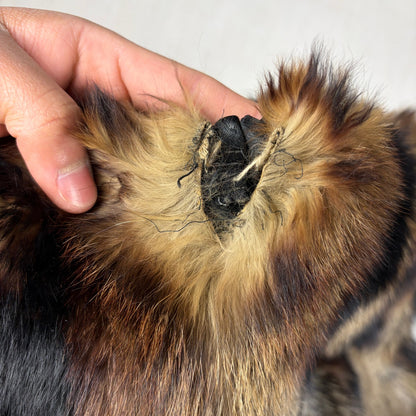 Vintage Raccoon Real Fur Beautiful Handmade Small Jacket