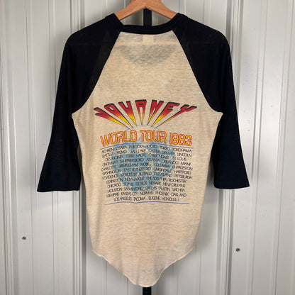 Journey Chicago 1983 Frontiers Concert World Tour Small Sportswear Raglan Shirt