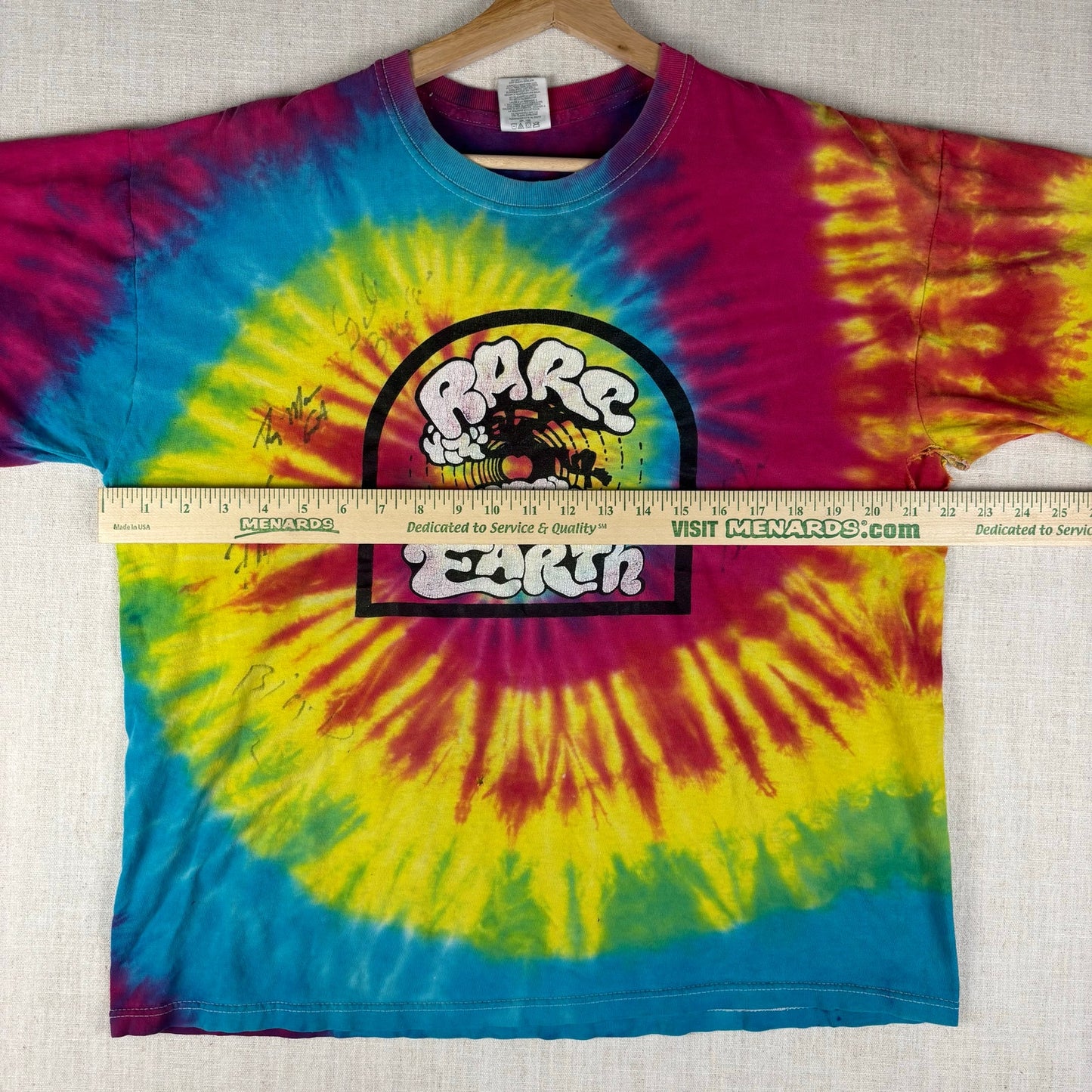 Rare Earth Band Tie Dye Y2K Hippie Large Shirt