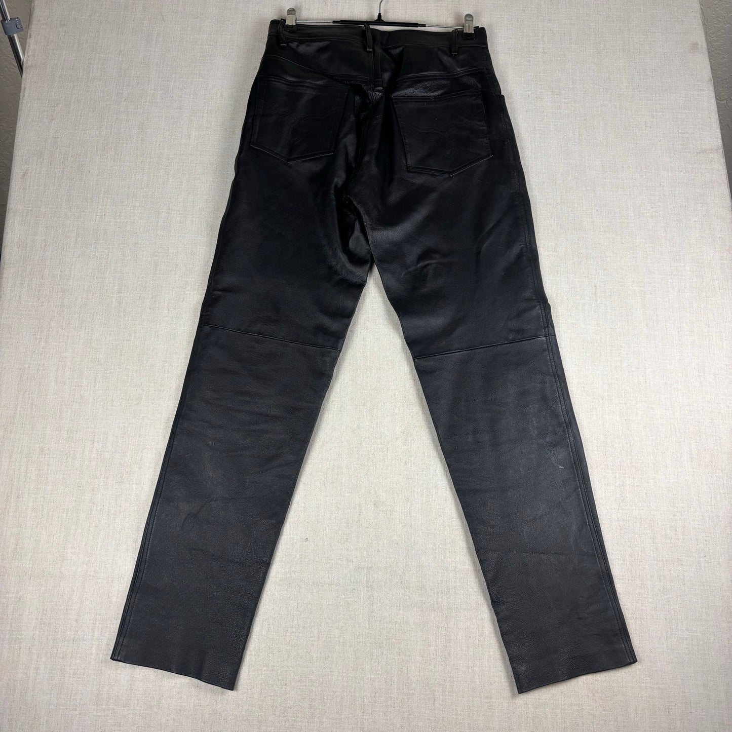 Vintage Leather Pants Intro Sz 30 Lined Biker Black