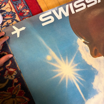 Swissair World's Greatest Ski Lift 1969 Airline Vintage Poster