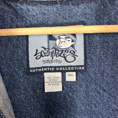 Southpole CRAZY Y2K XXL Embroidered Denim Jacket