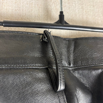 Vintage Leather Pants Intro Sz 30 Lined Biker Black