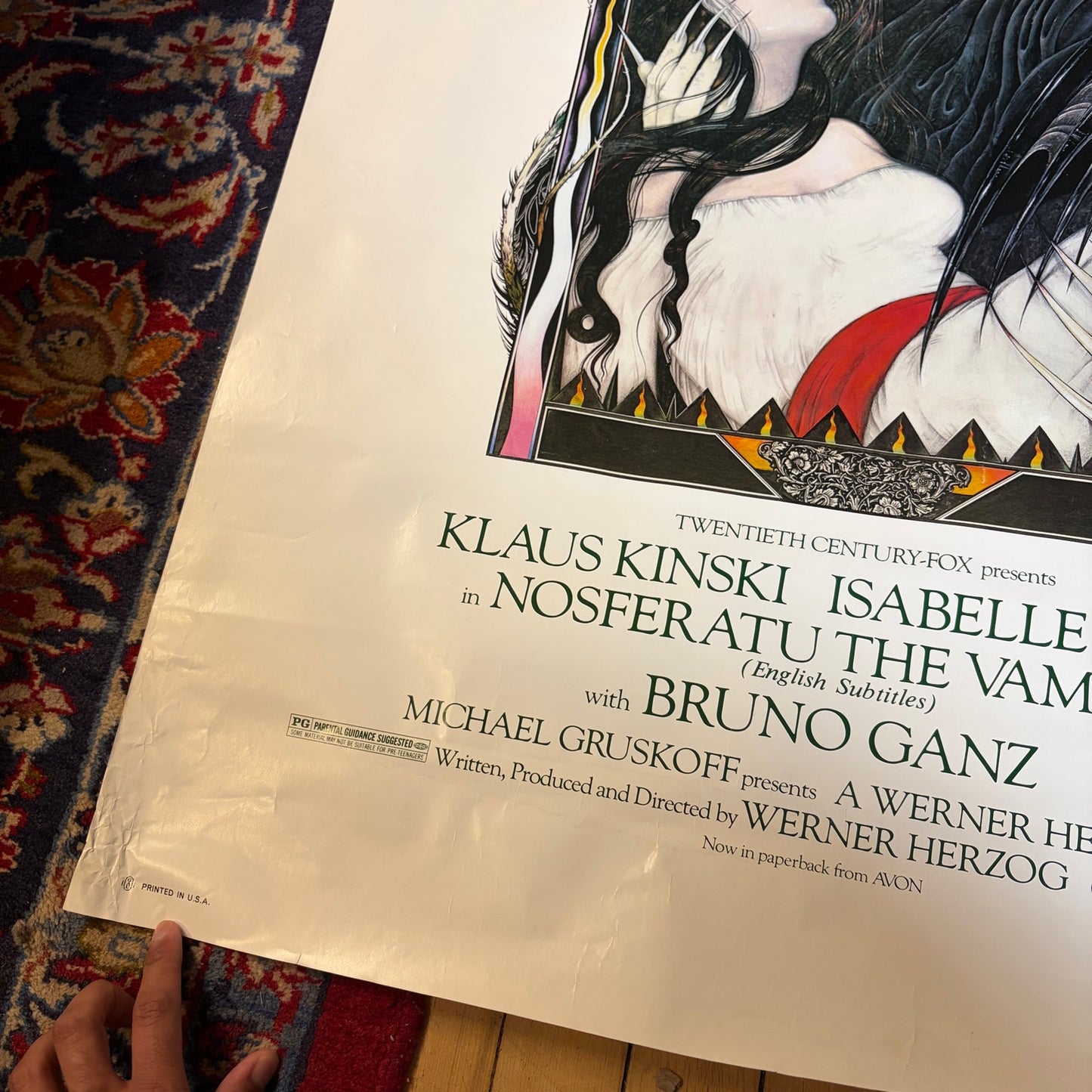 Nosferatu The Vampyre 1979 Werner Herzog One Sheet Original Movie Poster
