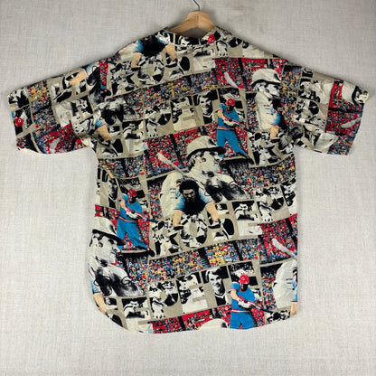 Pete Rose Silk Club MLB Hawaiian Style AOP Medium Shirt