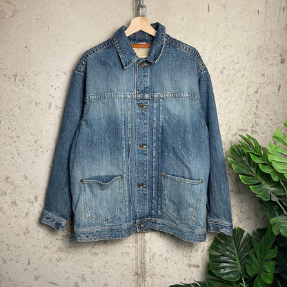 Sean John Y2K Denim Button Up Chore Jacket Medium