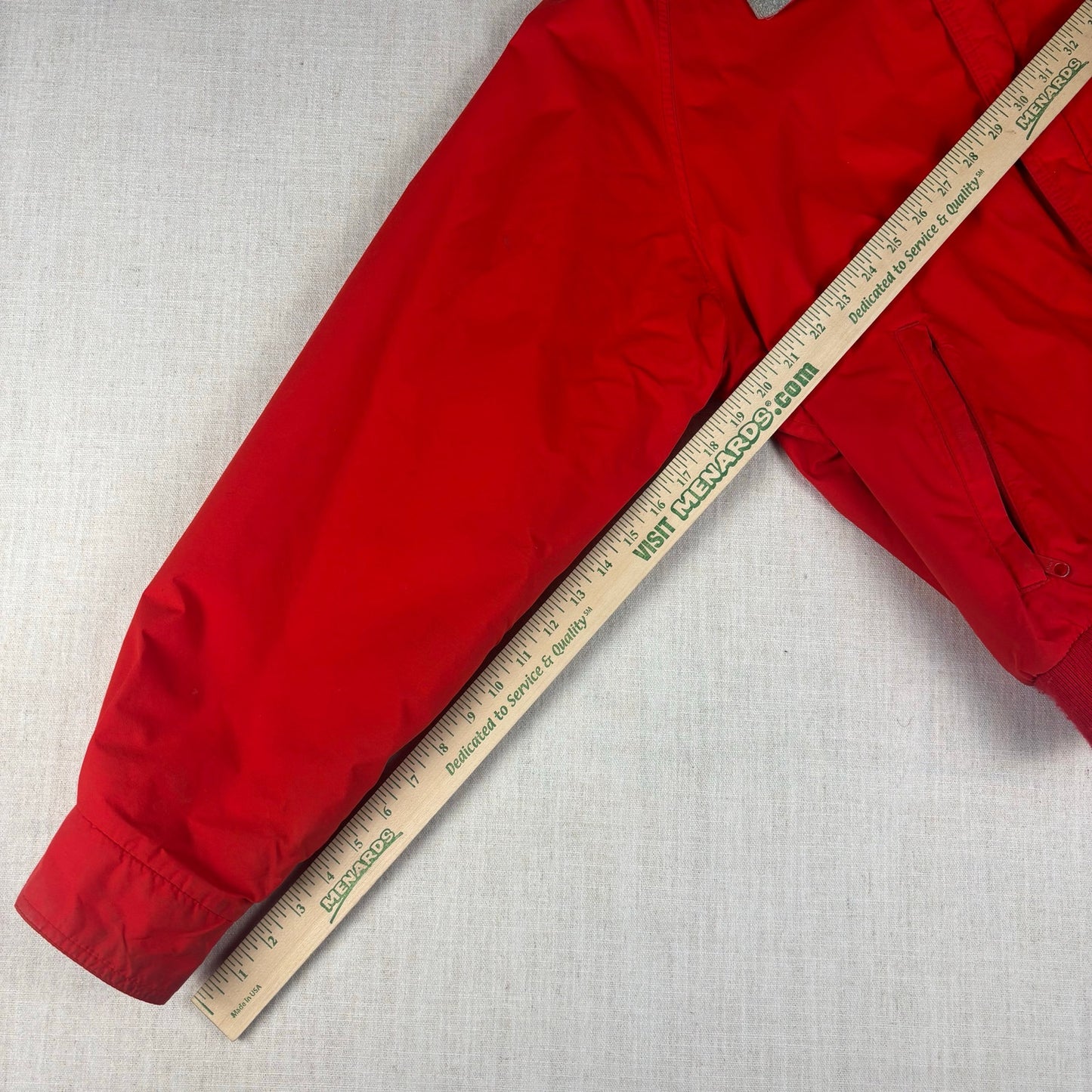 Vintage Eddie Bauer Fleece Lined Large Nylon Bomber Jacket