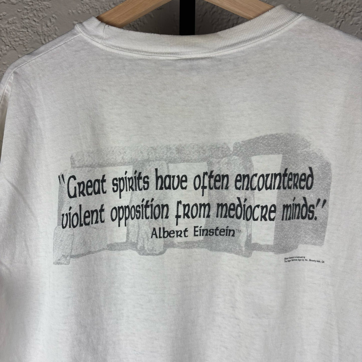 MC Escher Style Andazia Albert Einstein Stonehenge AOP XL Tee