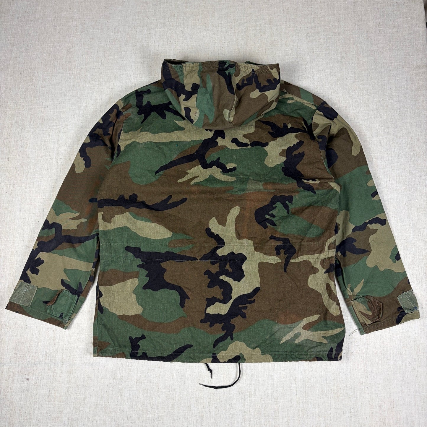 Vintage Military Pullover Parka Army Camo Medium Jacket