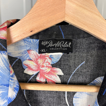 David Robert Collection Vintage Made in USA Hawaiian Floral XL Shirt