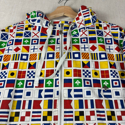 LRG Lifted Research Group World Flags AOP Y2K Zip Up Hoodie 3XL