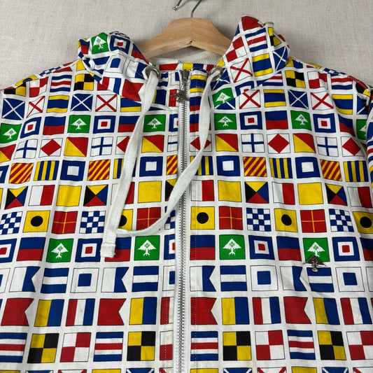 LRG Lifted Research Group World Flags AOP Y2K Zip Up Hoodie 3XL