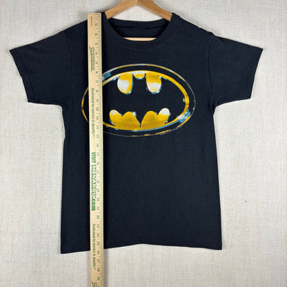 Vintage Batman Movie 1989 Chrome Bat Logo Small Promo Shirt