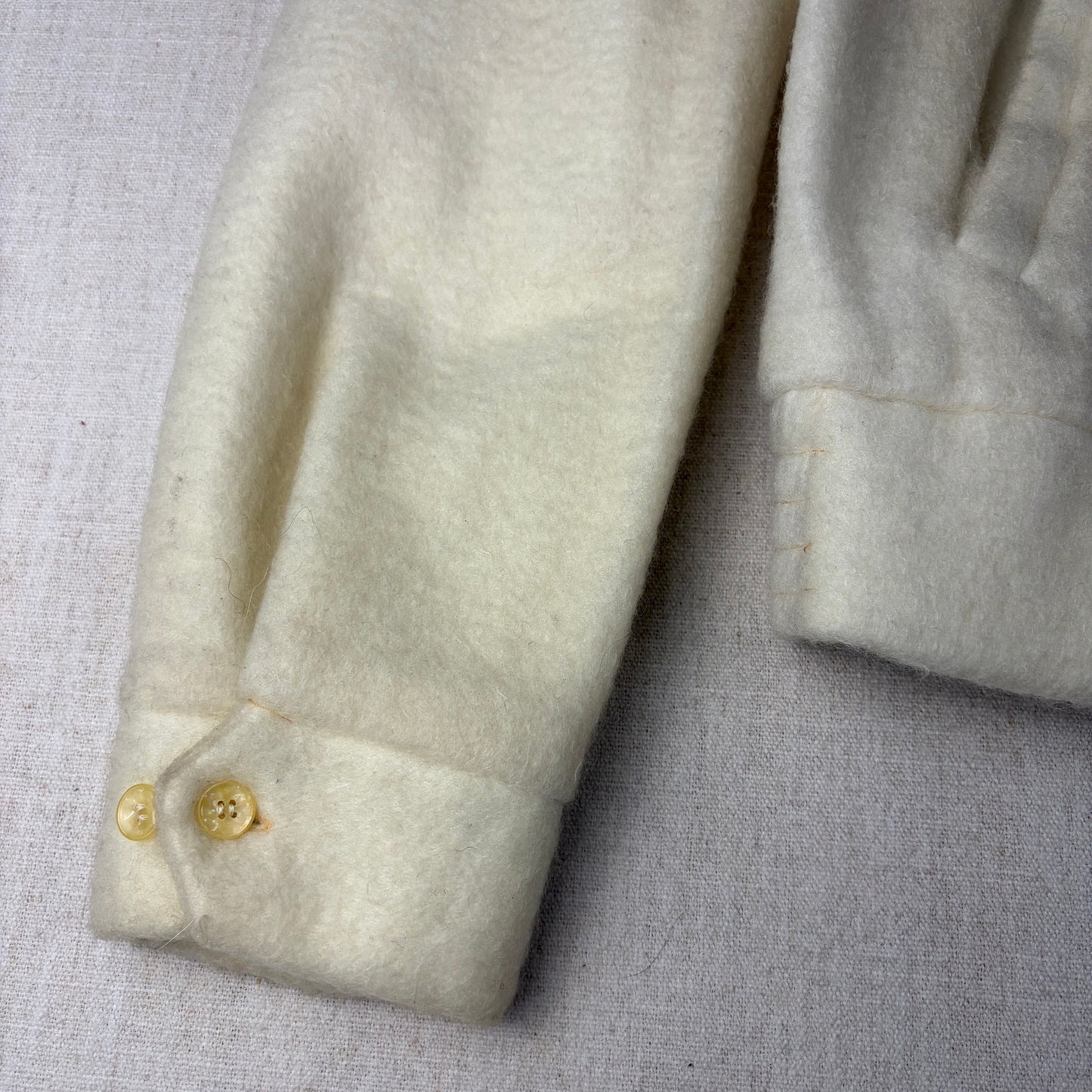 1950s Ricky Campus Nylon Jacket Fuzzy Striped True Vintage Sz 40