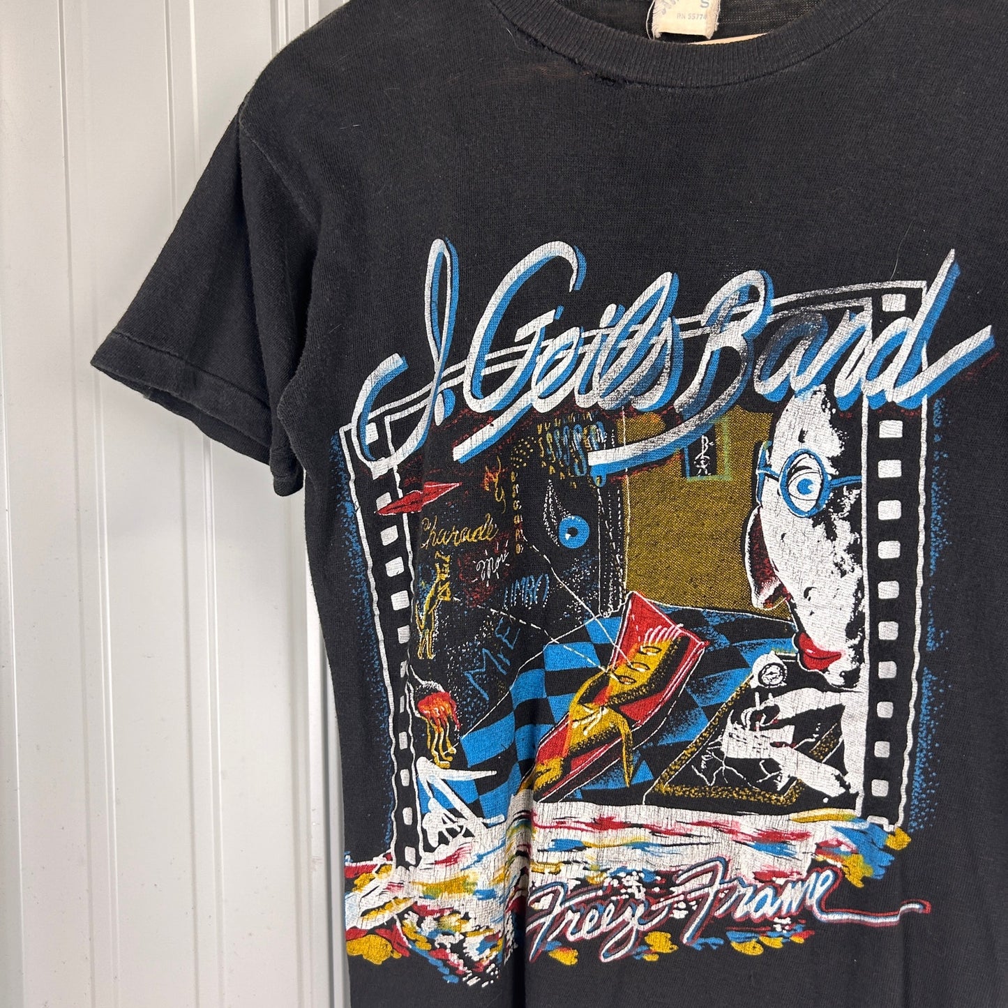 J Geils Band 1981 Freeze Frame Vintage Concert Small Distressed Shirt