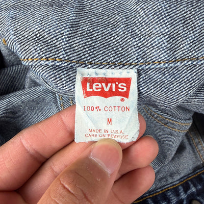 Vintage Levis 80s 70507 0227 USA Made Acid Wash Denim Trucker Jacket Medium