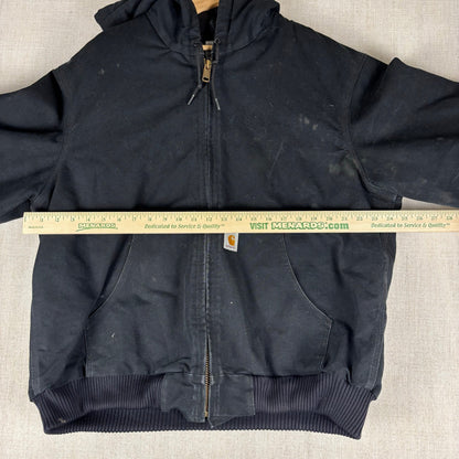 Vintage Carhartt Made in USA Duck Canvas Quilted Hooded Jacket Large