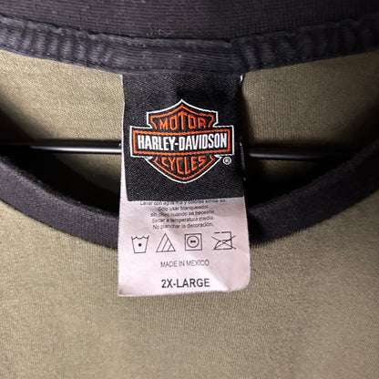 Harley Davidson Spellout Two Tone Iowa 2XL Shirt