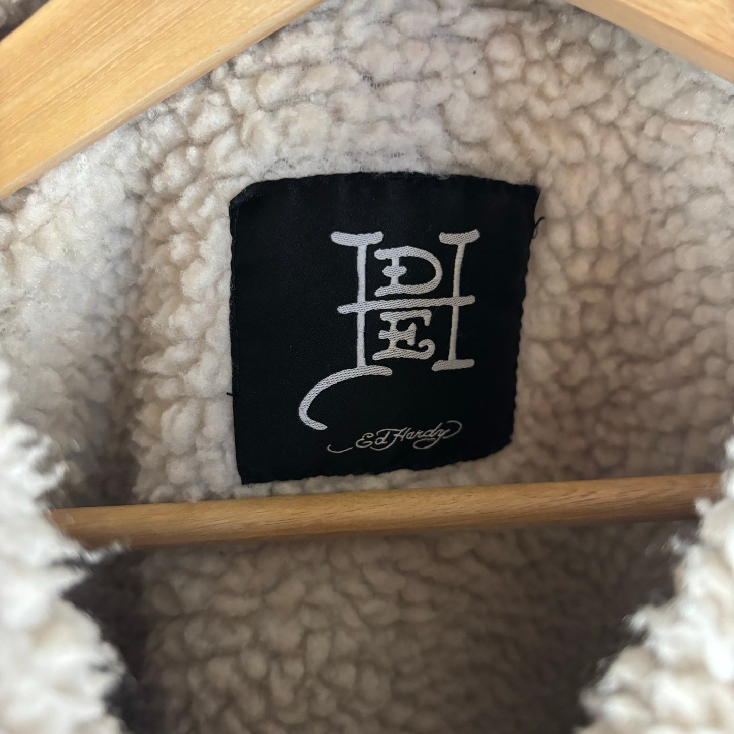 Choppers Ed Hardy Y2K Rule 13 Canvas Sherpa Lined XL Jacket