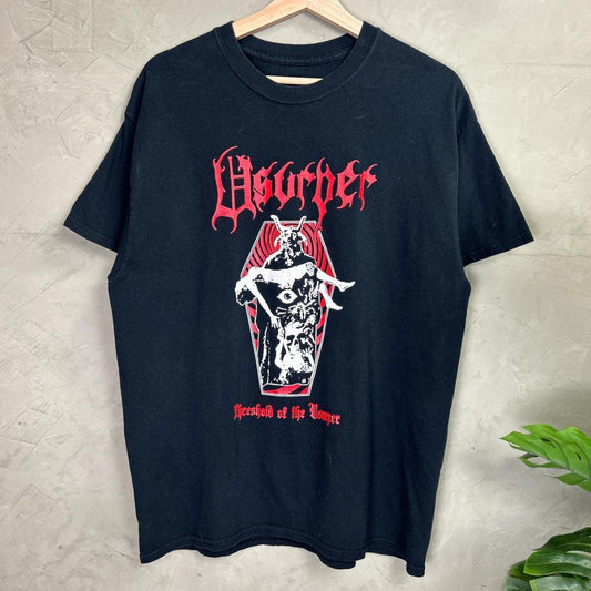 Usurper Chicago Metal Band “Threshold of the Usurper” 00s Promo Large Tee