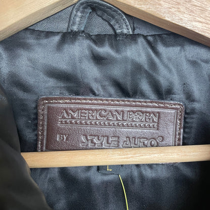 Vintage Winston Cup Points Challenge 1993 Large Leather Nascar Jacket