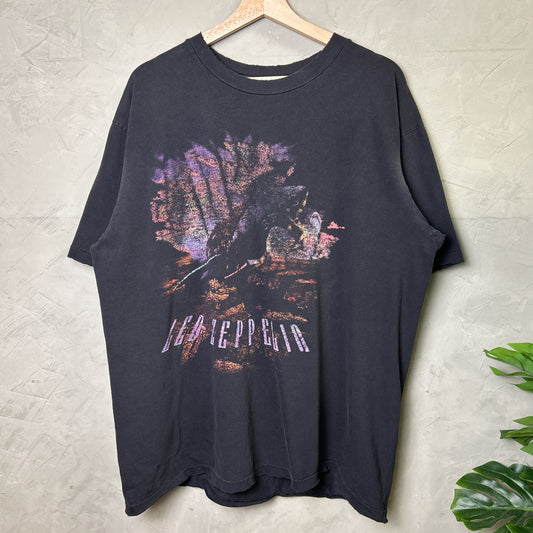Led Zeppelin Zoso 90s XL Concert Tour Distressed Vintage Tee