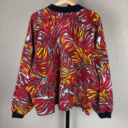 Ironman Triathalon RARE Vintage Hawaii Crazy Lava Print AOP Boxy XL Longsleeve
