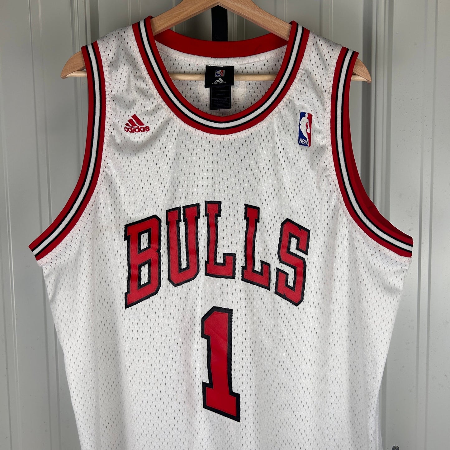 Derrick Rose Rookie 2009 Chicago Bulls Adidas Swingman XL +2 Length Sewn Jersey