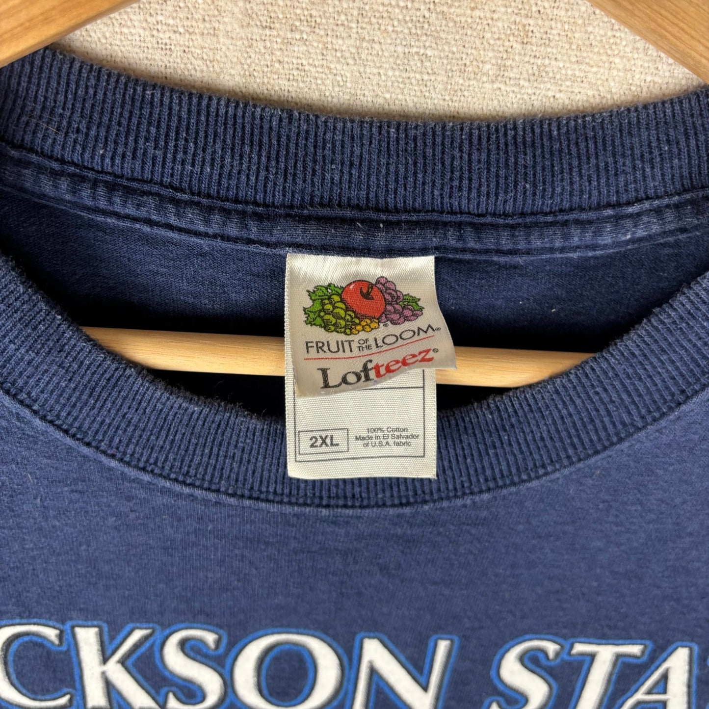 Vintage Jackson State University Football Helmet Logo XXL Shirt