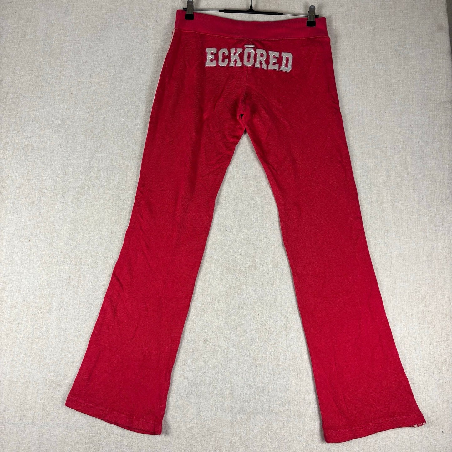 Y2K Velour Hot Pink Low Rise Track Suit 2Pc Set Ecko Red #72 Varsity Style M/L
