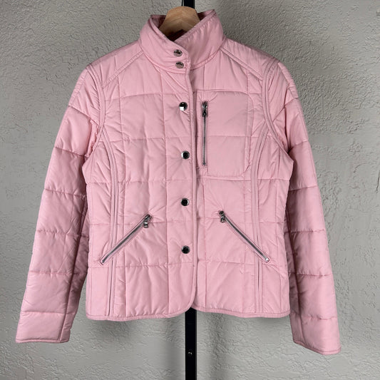 Lauren Ralph Lauren Green Label Petite Pink Quilted Small Jacket