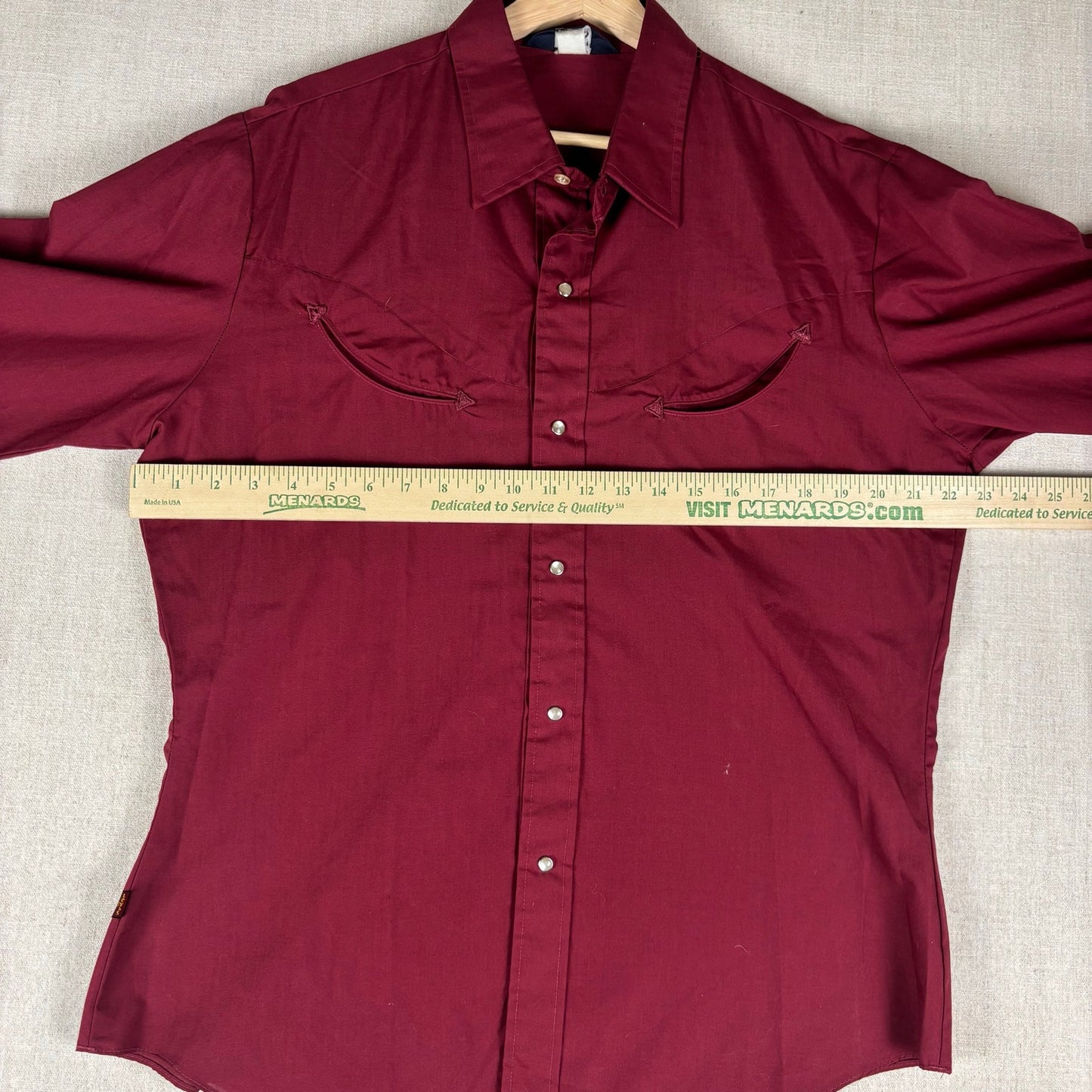 Vintage Levis 1970s Western Rockabilly Smile Pockets Pearl Snap XL