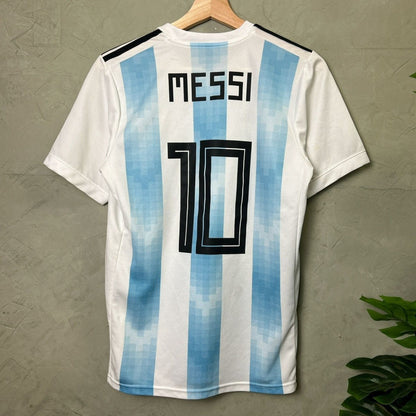 Lionel Messi Adidas Argentina 2010s Small Soccer Jersey