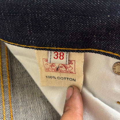 Evisu Heritage NWT Umi Yama Embroidered Y2K Sz 38 Jeans
