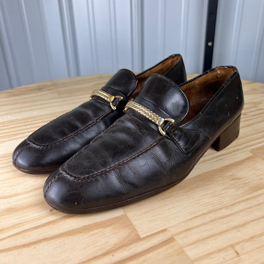 Vintage Gucci Horsebit Loafers Size 43 Made in Italy Mens Dress Shoes