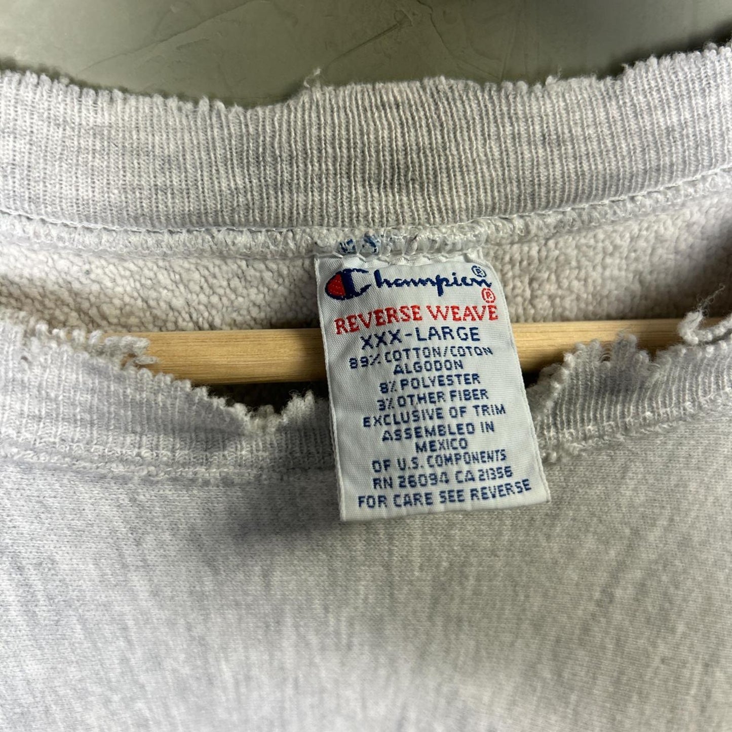 Champion Reverse Weave 90s Northwestern University 3XL Distressed Crewneck