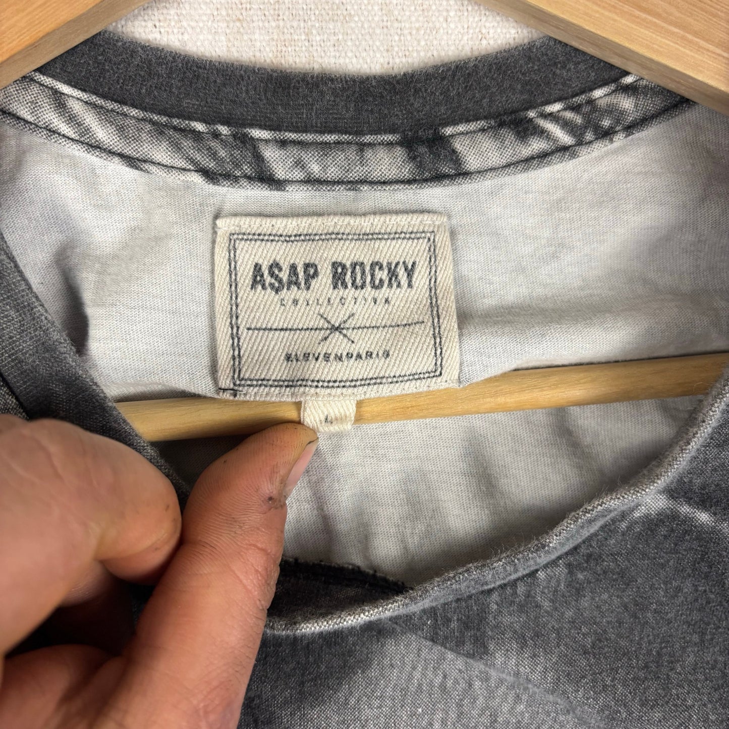 ASAP Rocky x Eleven Paris Collection AOP Angels Sz 4 Fits Medium Shirt