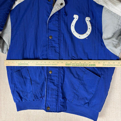 Vintage Indianapolis Colts Nutmeg Classic Puffer Jacket Large