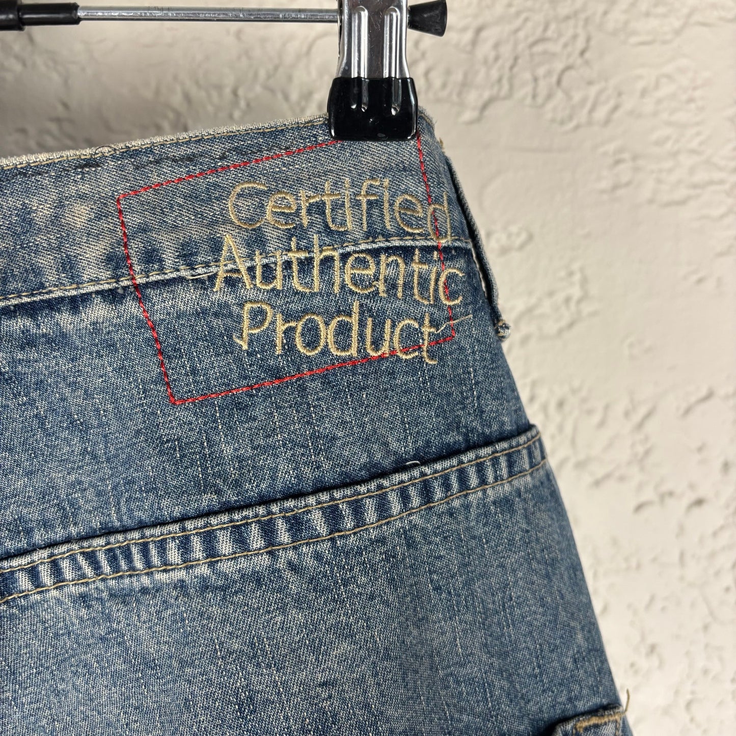 Vokal Classics Y2K Embroidered Baggy Sz 36 Skater Distressed Jeans